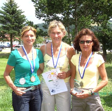 ...die Siegerinnen Charlotte Geitz, Resi Schroll und Inge Dilger