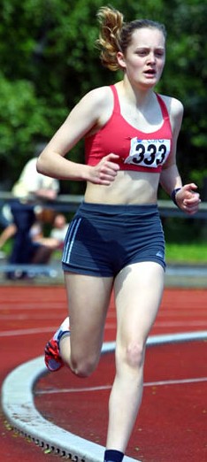 Tagesschnellste 3000m-Läuferin: Die A-Jugendliche Jessica Schreder vom TV Zwiesel